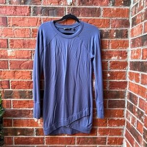 Athleta Womens XS Purple Criss Cross Over Long Sleeve Top